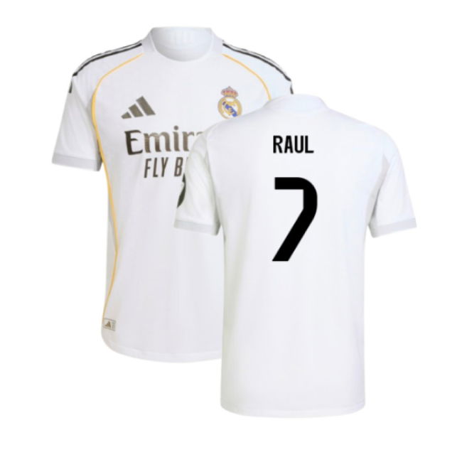2025-2026 Real Madrid Authentic Home Shirt (Raul 7)