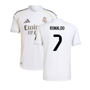 2025-2026 Real Madrid Authentic Home Shirt (Ronaldo 7)