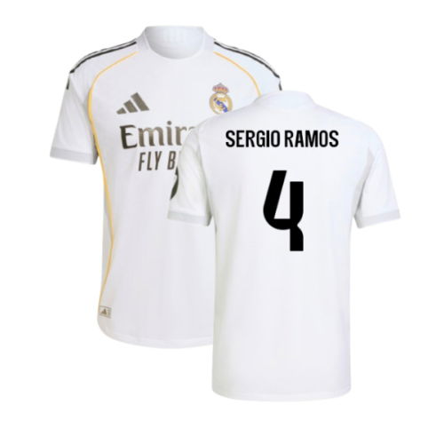 2025-2026 Real Madrid Authentic Home Shirt (Sergio Ramos 4)