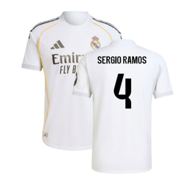 2025-2026 Real Madrid Authentic Home Shirt (Sergio Ramos 4)