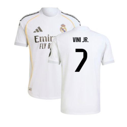 2025-2026 Real Madrid Authentic Home Shirt (Vini Jr. 7)