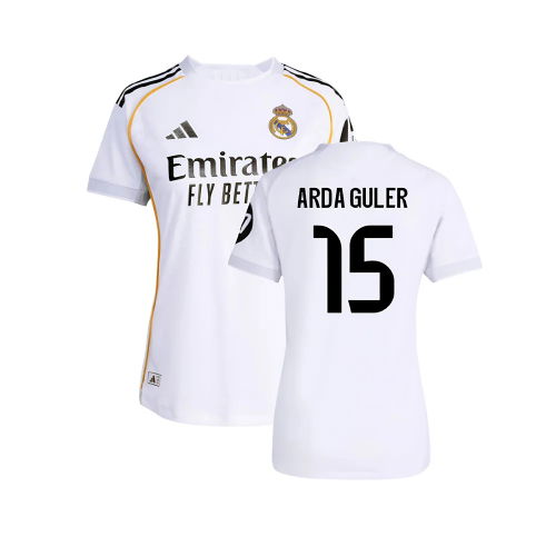 2025-2026 Real Madrid Authentic Home Shirt (Womens) (Arda Guler 15)