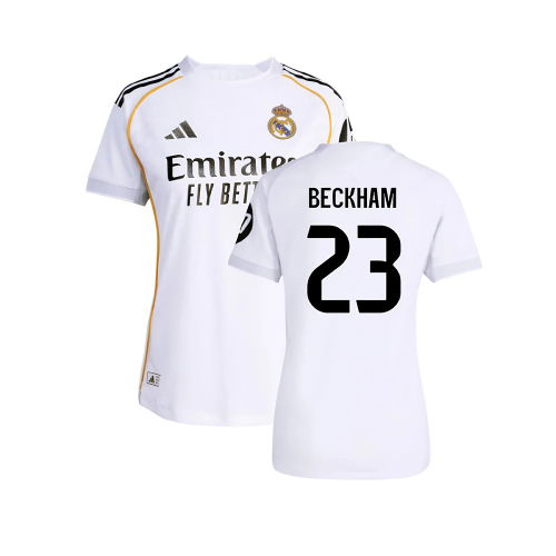 2025-2026 Real Madrid Authentic Home Shirt (Womens) (Beckham 23)