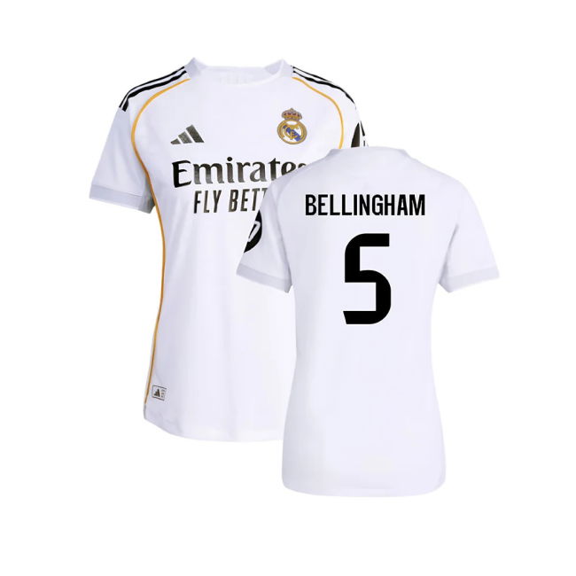 2025-2026 Real Madrid Authentic Home Shirt (Womens) (Bellingham 5)