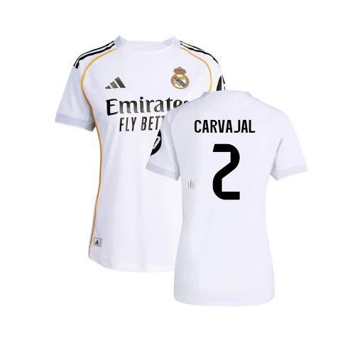 2025-2026 Real Madrid Authentic Home Shirt (Womens) (Carvajal 2)