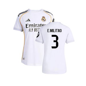 2025-2026 Real Madrid Authentic Home Shirt (Womens) (E.Militao 3)