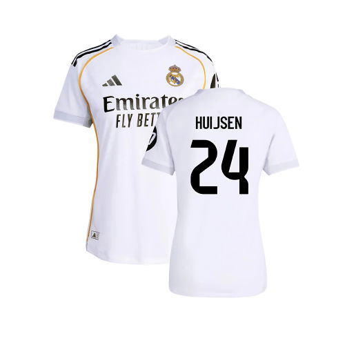 2025-2026 Real Madrid Authentic Home Shirt (Womens) (Huijsen 24)