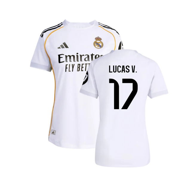 2025-2026 Real Madrid Authentic Home Shirt (Womens) (Lucas V. 17)