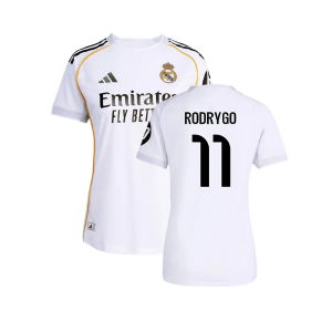 2025-2026 Real Madrid Authentic Home Shirt (Womens) (Rodrygo 11)