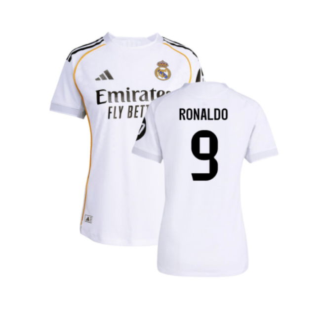 2025-2026 Real Madrid Authentic Home Shirt (Womens) (Ronaldo 9)