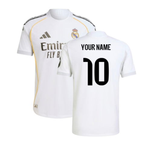 2025-2026 Real Madrid Authentic Home Shirt (Your Name)