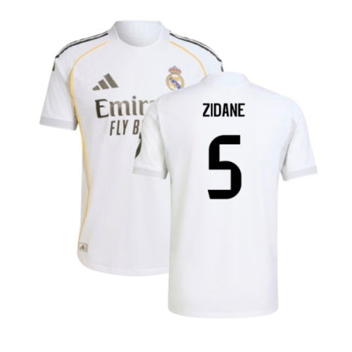 2025-2026 Real Madrid Authentic Home Shirt (Zidane 5)