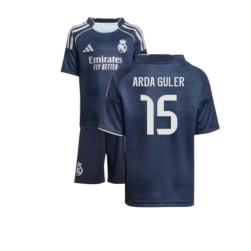 2025-2026 Real Madrid Away Mini Kit (Arda Guler 15)