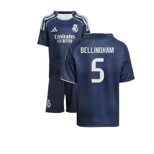 2025-2026 Real Madrid Away Mini Kit (Bellingham 5)