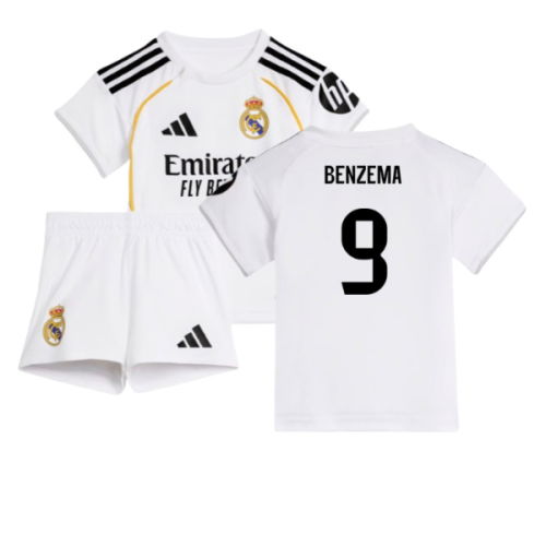 2025-2026 Real Madrid Home Baby Kit (Benzema 9)
