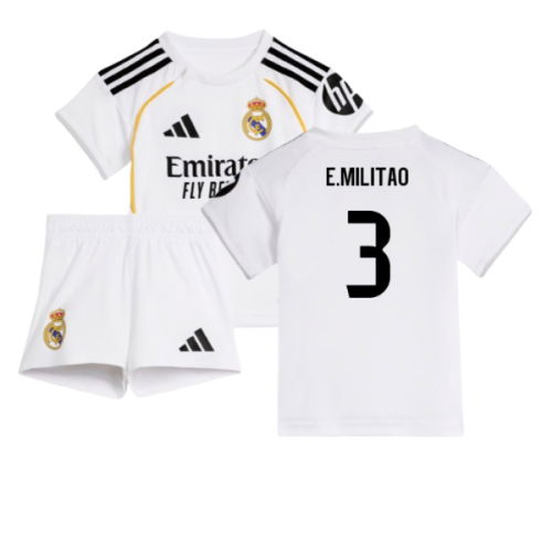 2025-2026 Real Madrid Home Baby Kit (E.Militao 3)