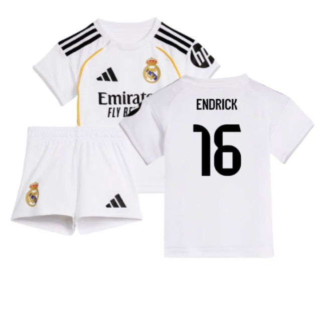 2025-2026 Real Madrid Home Baby Kit (Endrick 16)