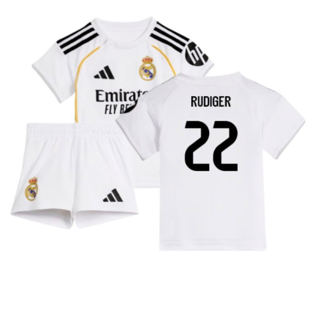 2025-2026 Real Madrid Home Baby Kit (Rudiger 22)