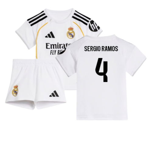 2025-2026 Real Madrid Home Baby Kit (Sergio Ramos 4)