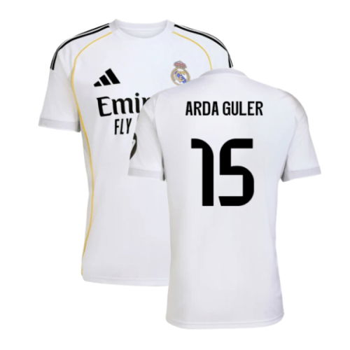 2025-2026 Real Madrid Home Shirt (Arda Guler 15)