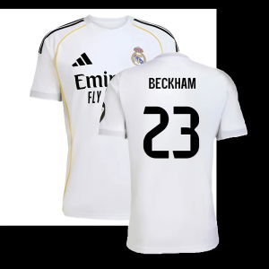 2025-2026 Real Madrid Home Shirt (Beckham 23)