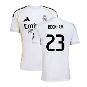 2025-2026 Real Madrid Home Shirt (Beckham 23)