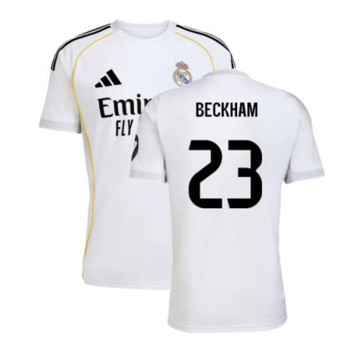 2025-2026 Real Madrid Home Shirt (Beckham 23)