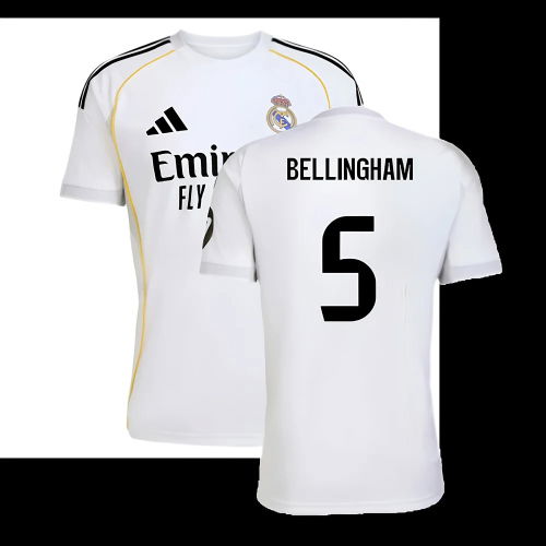 2025-2026 Real Madrid Home Shirt (Bellingham 5)