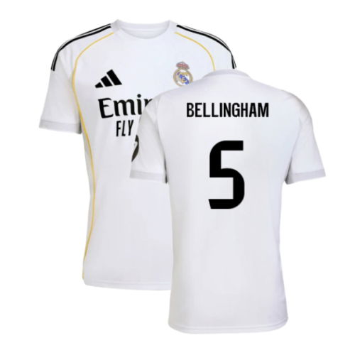 2025-2026 Real Madrid Home Shirt (Bellingham 5)