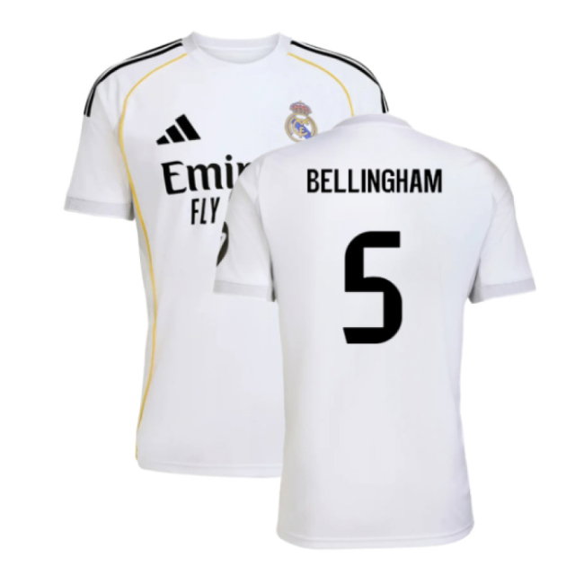 2025-2026 Real Madrid Home Shirt (Bellingham 5)