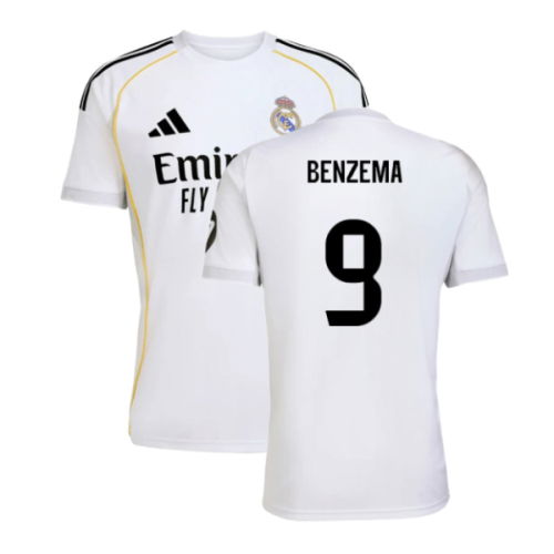 2025-2026 Real Madrid Home Shirt (Benzema 9)
