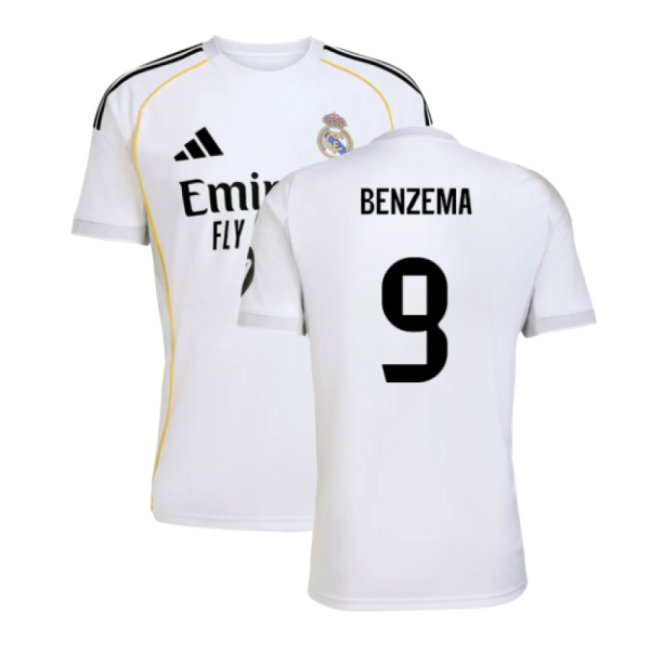 2025-2026 Real Madrid Home Shirt (Benzema 9)