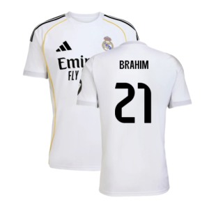 2025-2026 Real Madrid Home Shirt (Brahim 21)