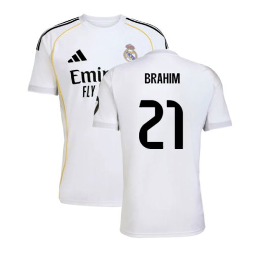 2025-2026 Real Madrid Home Shirt (Brahim 21)