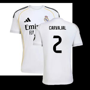 2025-2026 Real Madrid Home Shirt (Carvajal 2)
