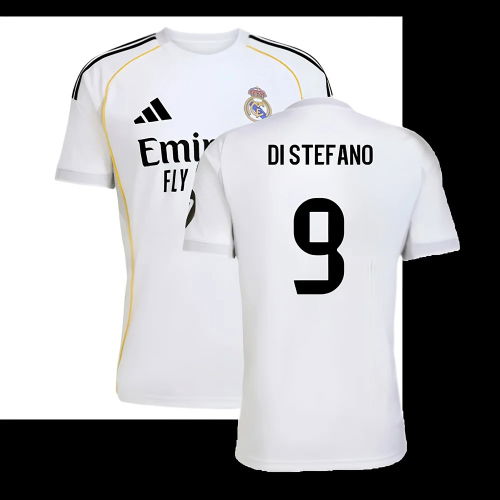 2025-2026 Real Madrid Home Shirt (Di Stefano 9)