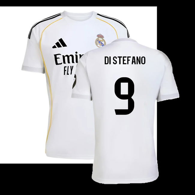 2025-2026 Real Madrid Home Shirt (Di Stefano 9)