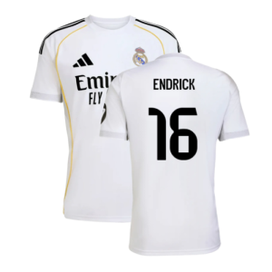 2025-2026 Real Madrid Home Shirt (Endrick 16)