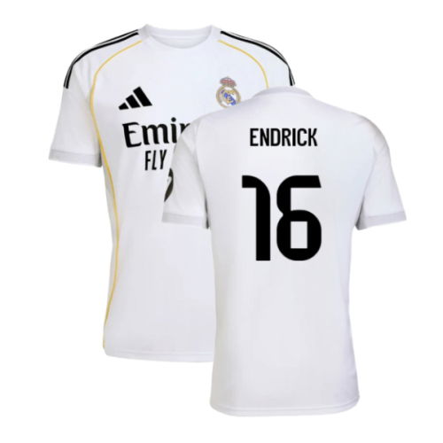 2025-2026 Real Madrid Home Shirt (Endrick 16)