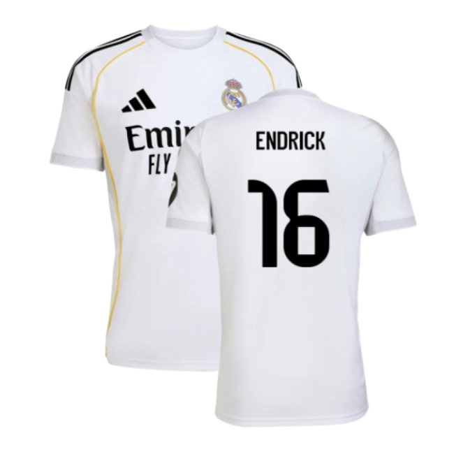 2025-2026 Real Madrid Home Shirt (Endrick 16)