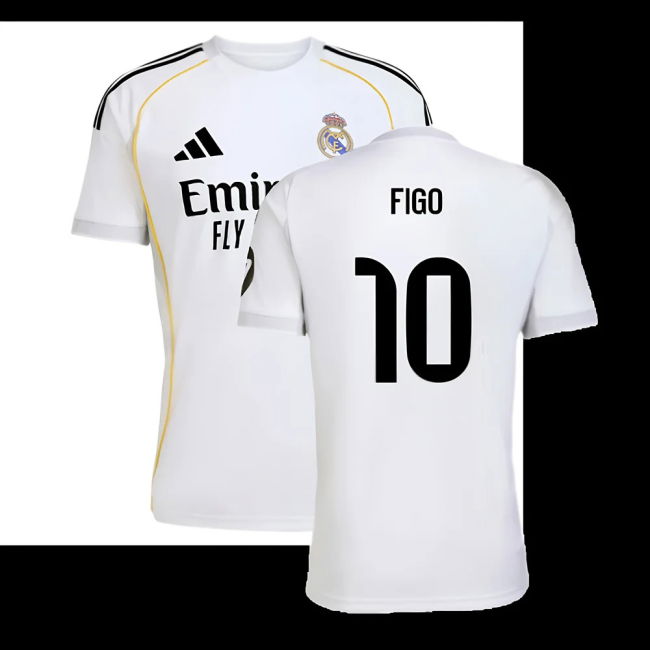 2025-2026 Real Madrid Home Shirt (Figo 10)