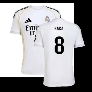 2025-2026 Real Madrid Home Shirt (Kaka 8)