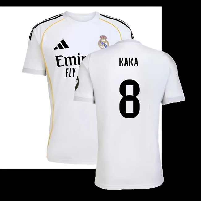 2025-2026 Real Madrid Home Shirt (Kaka 8)