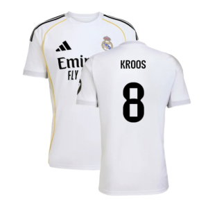 2025-2026 Real Madrid Home Shirt (Kroos 8)