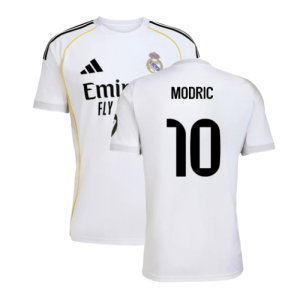 2025-2026 Real Madrid Home Shirt (Modric 10)
