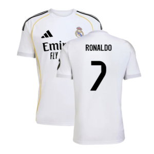 2025-2026 Real Madrid Home Shirt (Ronaldo 7)