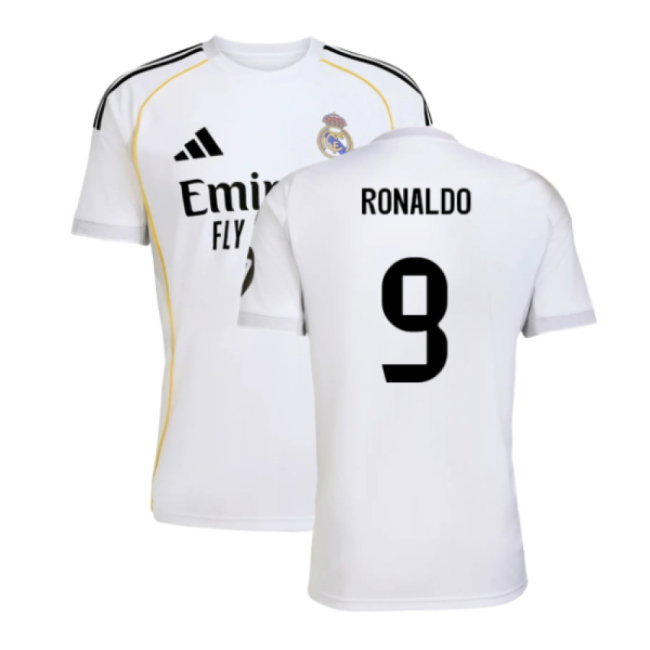 2025-2026 Real Madrid Home Shirt (Ronaldo 9)