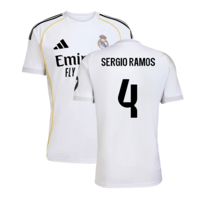 2025-2026 Real Madrid Home Shirt (Sergio Ramos 4)