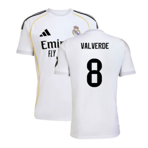 2025-2026 Real Madrid Home Shirt (Valverde 8)