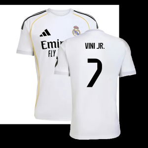 2025-2026 Real Madrid Home Shirt (Vini Jr. 7)